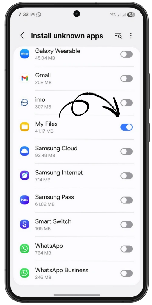 1 Enable Unknow Source