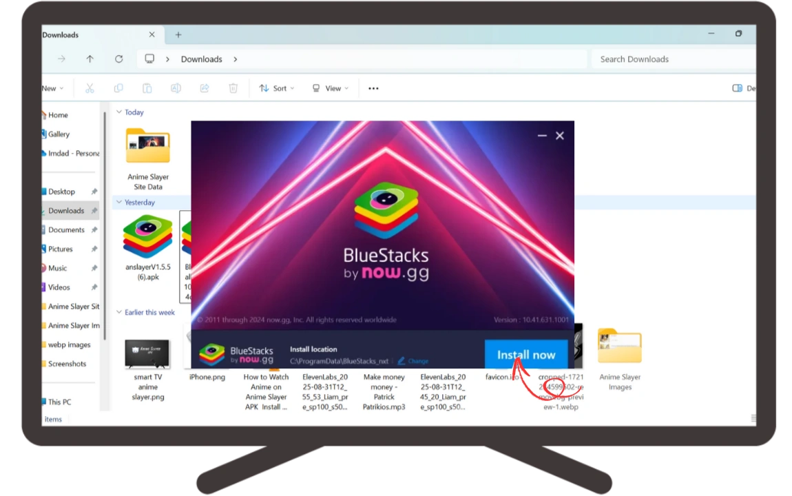1 Enable Unknow Source 2 Install te Bluestack