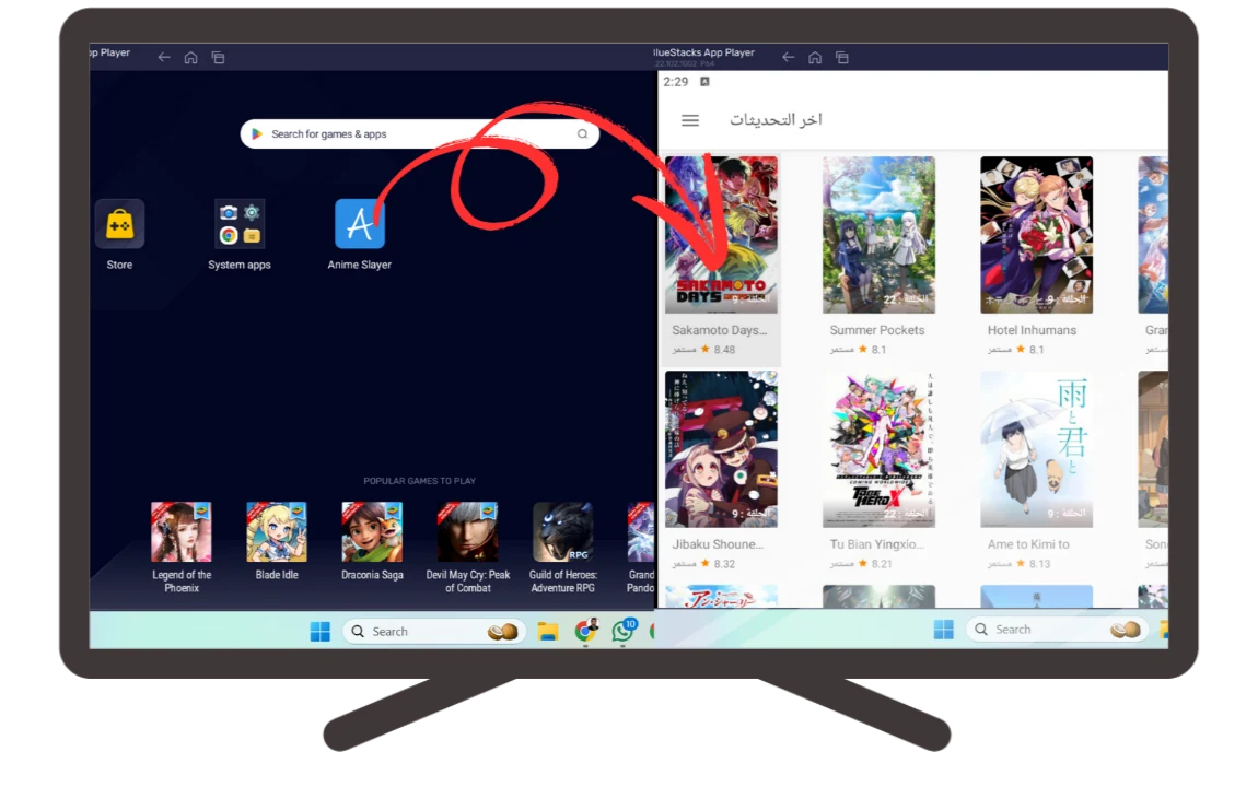 Open Anime Slayer APK On PC Open Anime Slayer APK On PC