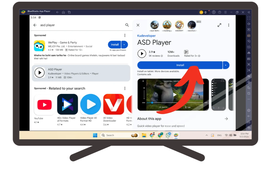5 Install the ASD Player 5 Install the ASD Player